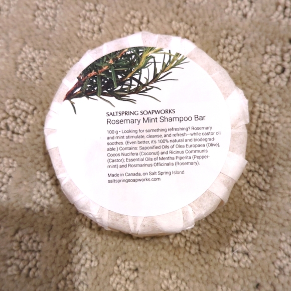 Saltspring Soapworks Rosemary Mint Shampoo Bar - Picture 1 of 1